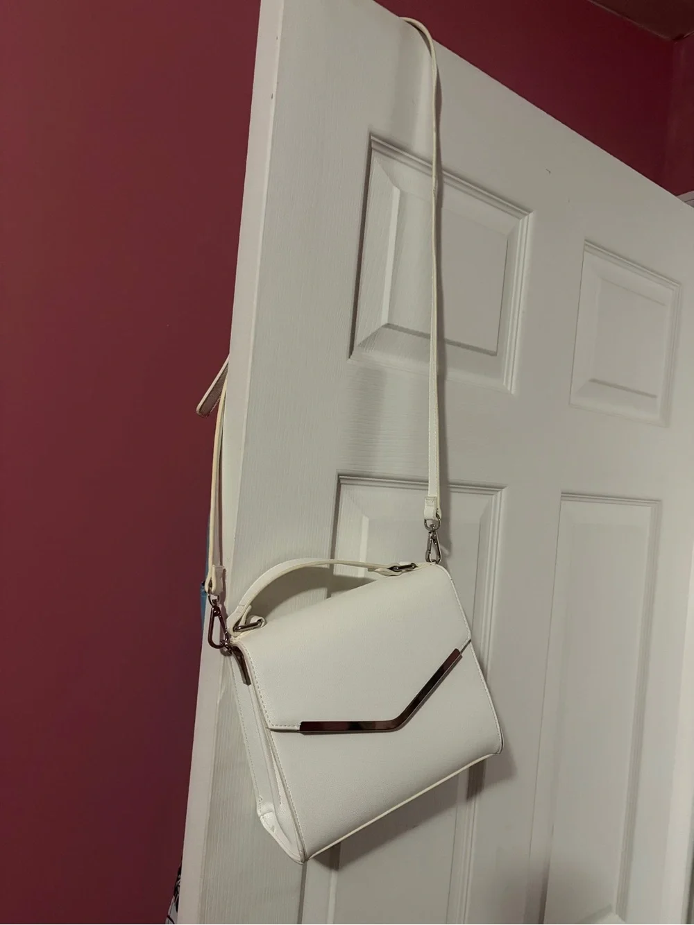 Faux Leather Convertible Crossbody handbag purse messenger style fashion bag Y2K